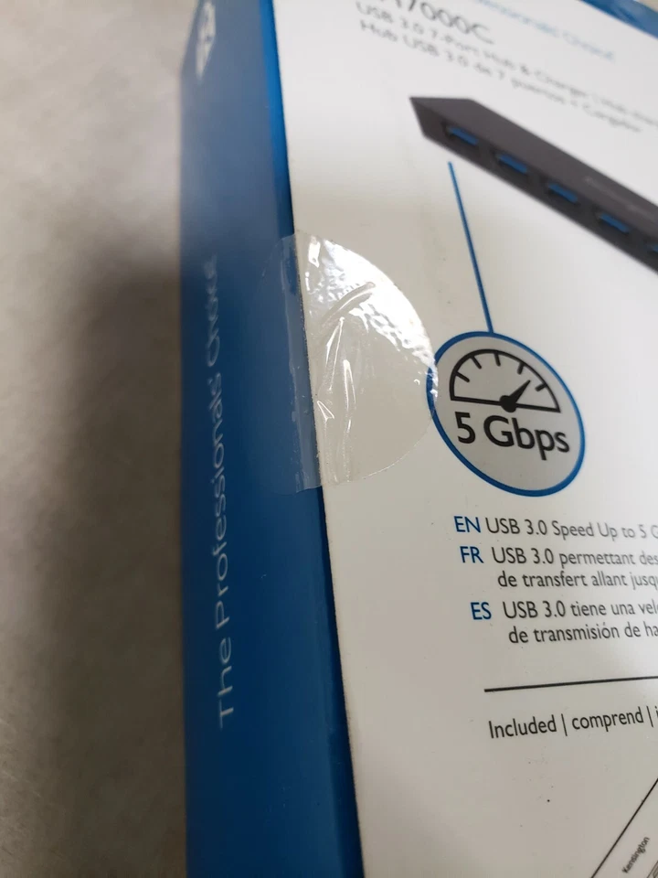 Kensington K39123AM USB 3.0 7-Port Hub with Charging SEALED - Image 4 of 4