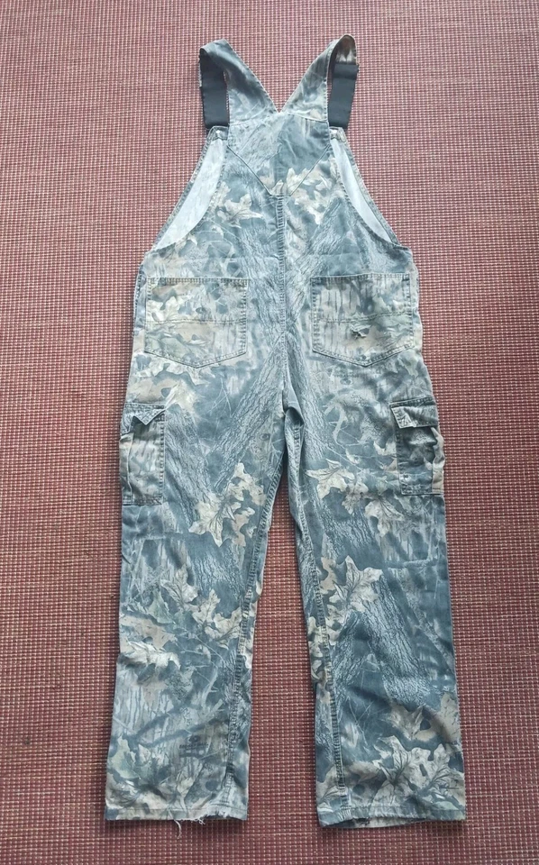 Mono camuflado de colección Jerzees al aire libre baberos talla 40 roble musgo ropa de trabajo de caza Foto 4 de 4