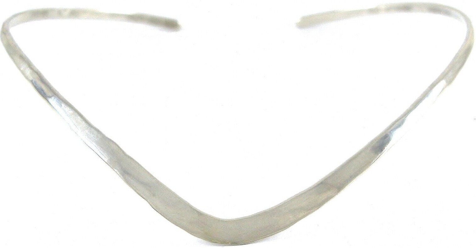 Southwest Solid Sterling Silver 925 Hammered Chev… - image 5