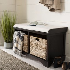 SAFAVIEH Freddy Wicker Storage Bench | Brown |