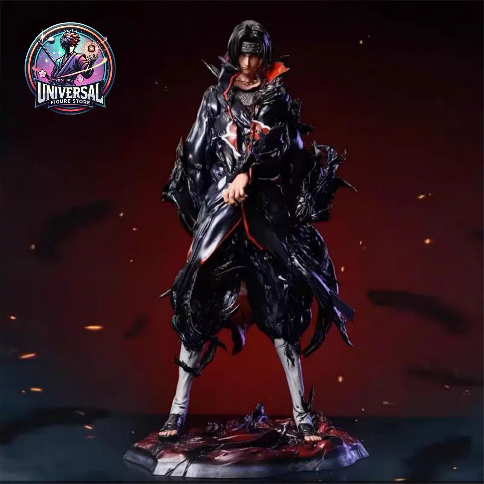 Naruto - Itachi Uchiha Action Figure Nuovo 20cm STATUA DA COLLEZIONE Anime