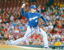 Autographed JARED HUGHES 8x10 Milwaukee Brewers Photo - COA 