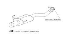 KAKIMOTO RACING EXHAUST KAKIMOTO.R FOR SUBARU LEGACY TOURING WAGON GF BH5 BS323