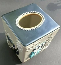 Avanti Fabulous Bath Tissue Box Cover Powder Room Paris Chic