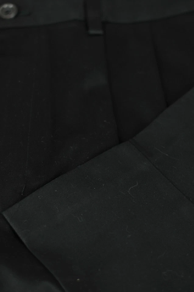 Calça de algodão casual John W Nordstrom masculina preta algodão Smartcare 38 x 30 - Imagem 2 de 4