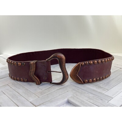 Vintage Michael Morrison MX Wide Studded Belt, 39
