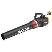Worx Turbine 600 CFM Electric Leaf Blower 12A Lightweight One Handed Operation