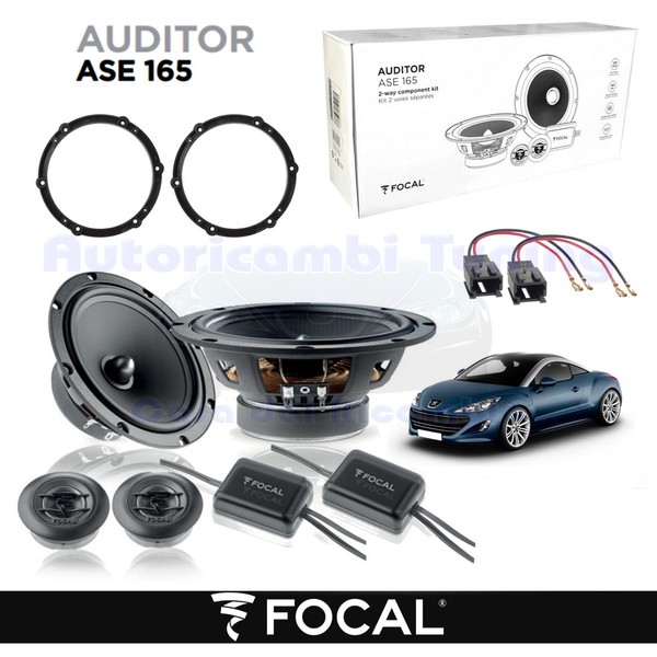 Vordere Lautsprecher 2-Wege 165 Focal Auditor ASE165 Schwarz 60W RMS 4Ω-image