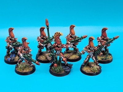 Fire Dragons Warhammer 40k Eldar Pro Painted Metal OOP