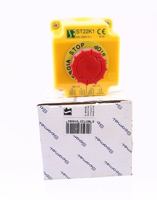 SPAMEL ST22K1 EMEGRENCY SWITCH PUSH BUTTON ! NEW ! *wq