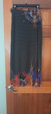 vintage Jean Paul Gaultier soliel flame feather mesh pattern skirt M