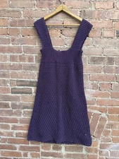 APC Women’s Knit Dress, Sz Medium, Purple 100% Cotton
