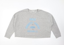 Womens UK Size L Primark Grey Pullover Sweatshirt
