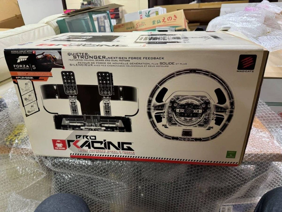 XBOX ONE Mad Catz Pro Racing Wheel & Pedals MCX-RW-MC-PRO New Japan - Image 2 of 4