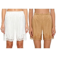 Women Half-slip Carnival Pettipants Daily Undershorts Exercise Floral Lace Bar