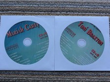 2 CDG KARAOKE DISCS CDS CD FEMALE MARIAH CAREY TONI BRAXTONMUSIC women CD G