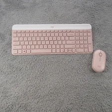 Logitech MK470 Slim Wireless Keyboard and Mouse Combo - Rose Pink