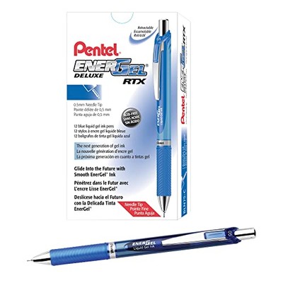 Pentel EnerGel RTX Retractable Liquid Gel Pens, Fine Point, 0.5 mm, 54%