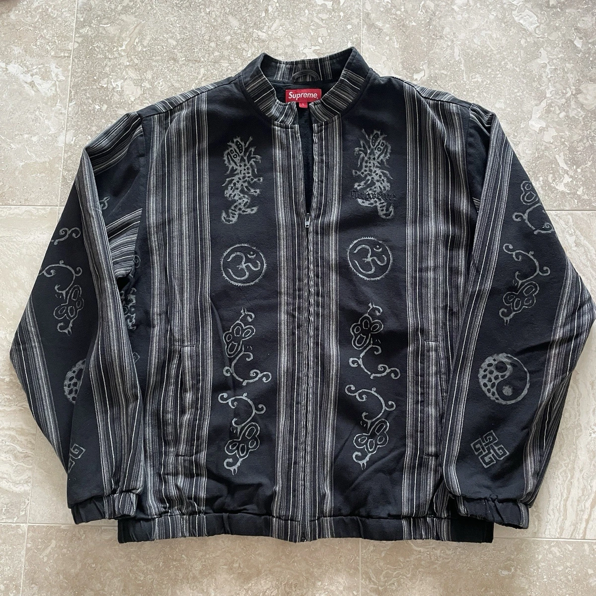 シュプリームSupreme Woven Striped Batik Jacket Supreme Woven Striped Batik Jacket (SS18) - $188