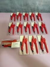 14 Plastic Red Compasses with Pencil, Factory Sealed, Inches and Centimeters