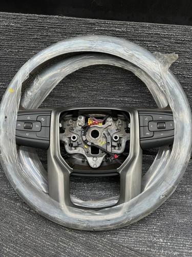 other see details OEM 20192023 GMC Sierra Leather Steering Wheel W Cras G2U
