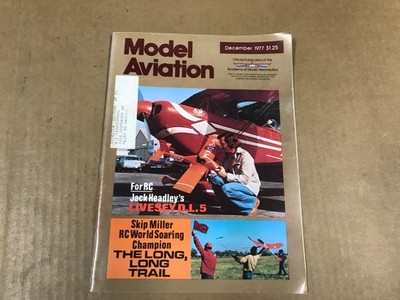 Vintage Model Aviation Magazine - December 1977