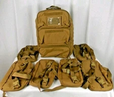 London Bridge Trading LBT-2895C AFE Survival Bag Coyote Pack Backpack w/ 6 Packs