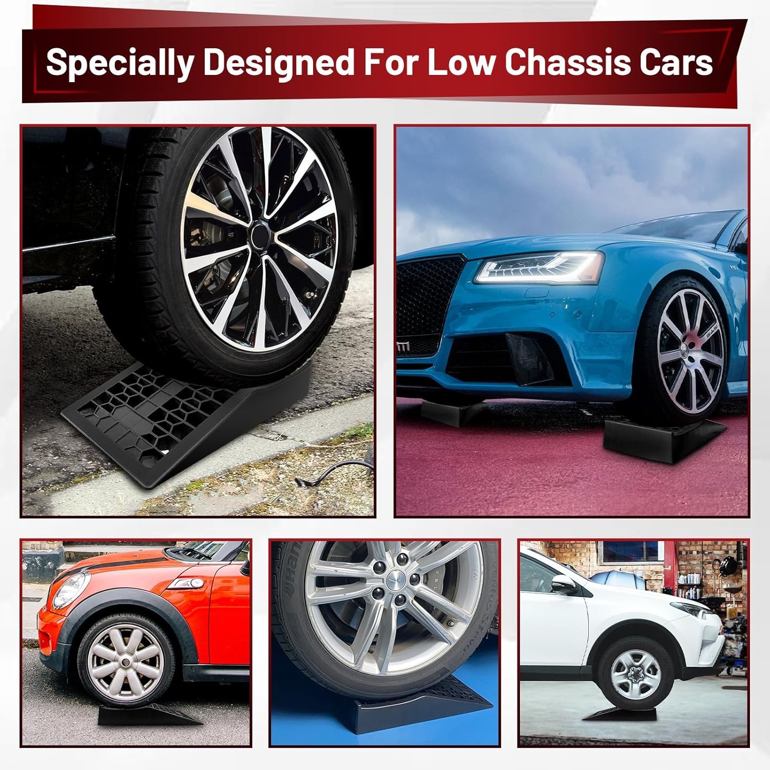 ROBLOCK Car Ramps for Lift and Vehicle Maintenance, Portable Ts265-2 ...