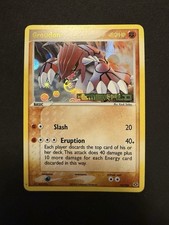 Stamped Reverse Holo Groudon 14/106 EX Emerald Pokemon Card on eBay