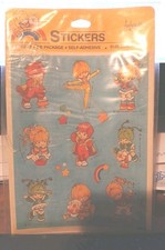 Vintage Stickers,rainbow Brite,blue, Characters, Hallmark, 1 Pkg,4 Sheets stk22 