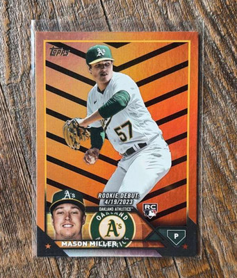 2023 Topps Update #US210 Mason Miller Orange and Black Foil ROOKIE A's