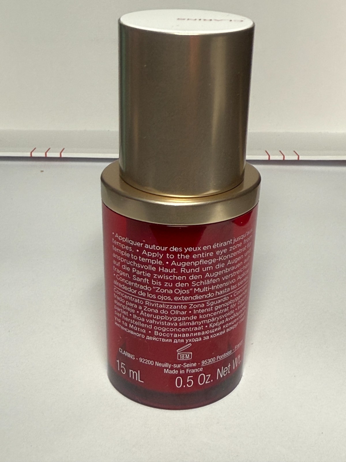 Clarins Super Restorative Total Eye Concentrate Cream 15ml 0.5oz AS PICTURED
