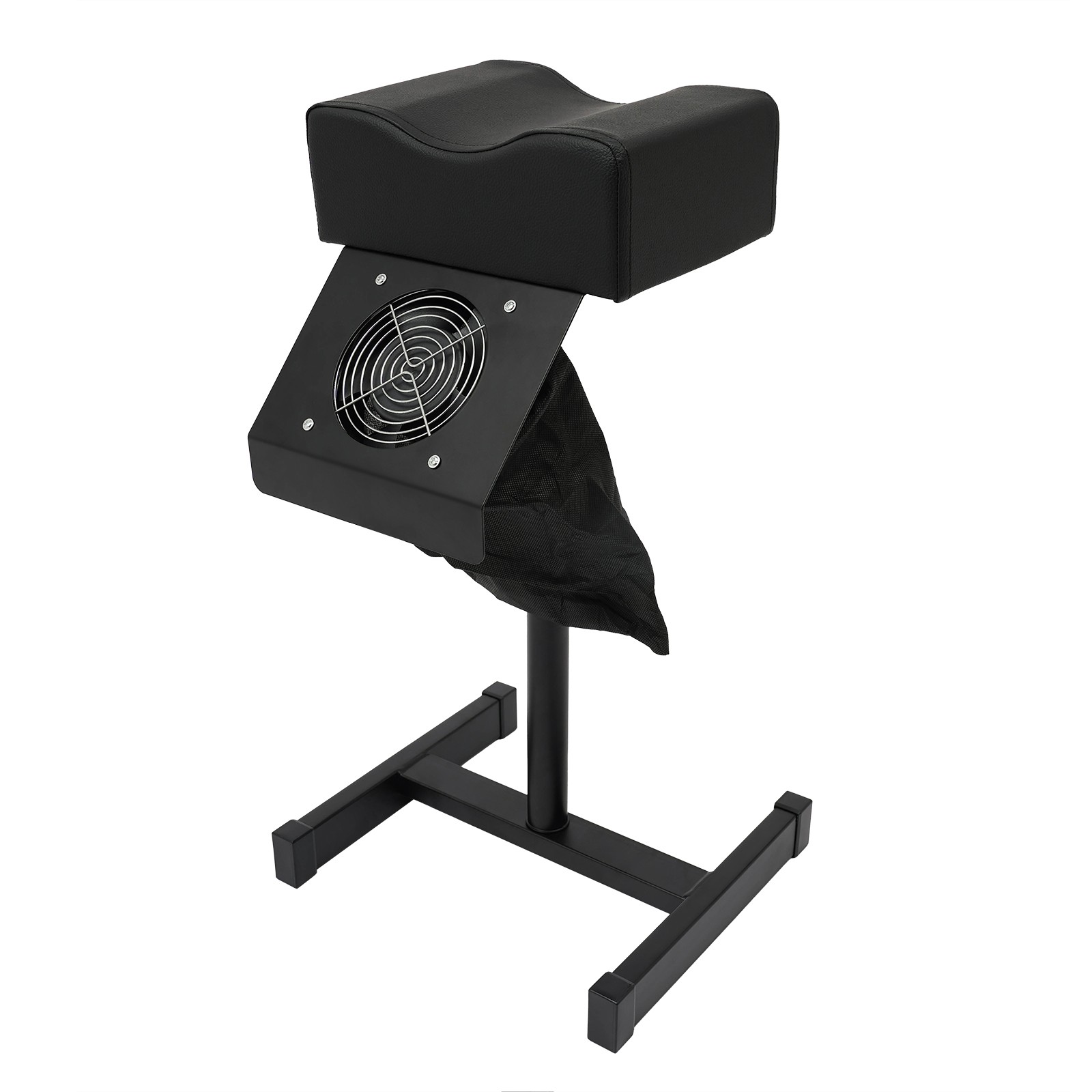 Pedicure Stool Chair Beauty Salon Lift Stool Footrest Nail Bench W/Cleaning Fan