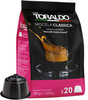 CaffÈ Toraldo - Classica - 20 Dolce Gusto Kompatible Kapseln 7.5G