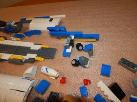 LEGO City Heavy Lift Police Helicopter 4439 Incomplete For Parts