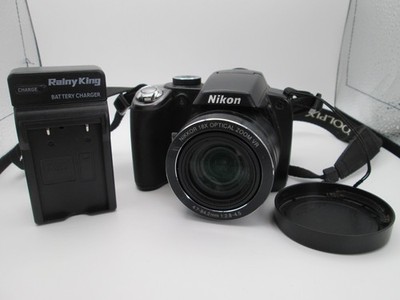 Nikon Coolpix P80 Digital Camera 10.1 MP / Black tested working 
