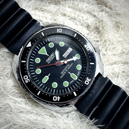 Vintage Seiko Diver Automatic cal.6309-7040 Black dial Men's Wristwatch