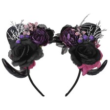 Black Sheep Horn Headband - Gothic Horn Headband Big Devil Horns Hairband wit...