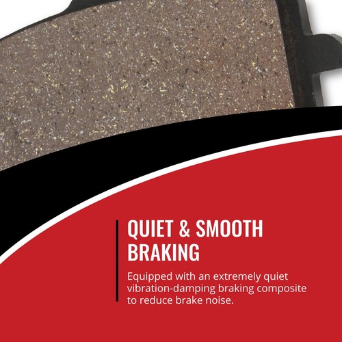 Sixity Organic Brake Pads FA497 FA497 Front + Rear Replacement Kit Full fv - Picture 2 of 8