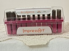 ImpressArt Bridgette Uppercase Letter Metal Stamps Set 33pcs.  SC1215A-3MM NEW