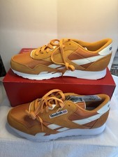 Reebok Classic Nylon Orange Beige White Sneaker M 10.5 100221159 / New With Tags