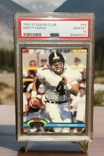 1991 Stadium Club Brett Favre Rookie PSA 10 Gem Mint HOF *MASONCARDS*