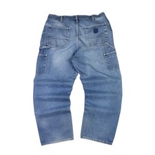 Carhartt Mens B13 DST 34x30 Light Wash Relaxed Fit Carpenter Jeans Original 90s