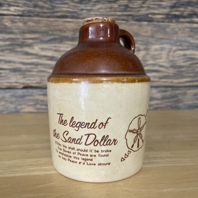 Small Whiskey Jug - Legend of the Sand Dollar - 5.5  Tall
