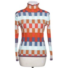 Rollkragenpullover, Größe: M, Mehrfarbig, Rippenstrick, Damen #n8y