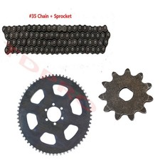 65T 1.5" Bore Sprocket Gear  35 Chain 116L For Go Kart Mini Bike Drift Trike