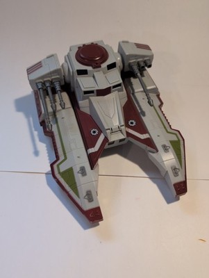 Hasbro Star Wars Clone Wars Republic Fighter Tank Light Works No Remote Not Comp