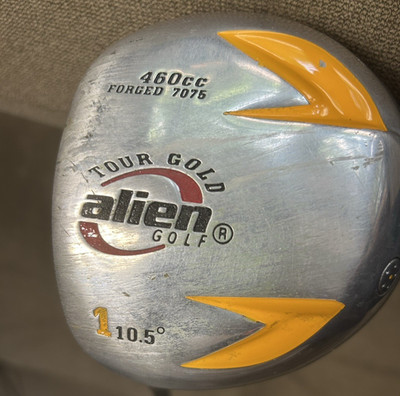 ALIEN Golf Tour Gold 1 DRIVER 460cc 10.5° Left Hand Mid Flex Graphic WITH COVER