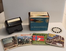 Vintage Sawyer's View Master Lighted Stereo Viewer Model F w/ Box  Extra Reels