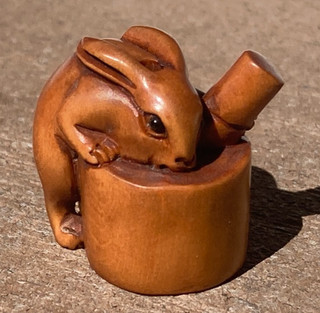 Signed Antique Japanese Carved Netsuke Totem Charm